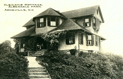Clematis Cottage, Albemarle Park, Asheville NC postcard 1910