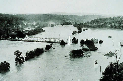 Asheville NC Railroad Bridge - Great Flood of 1916