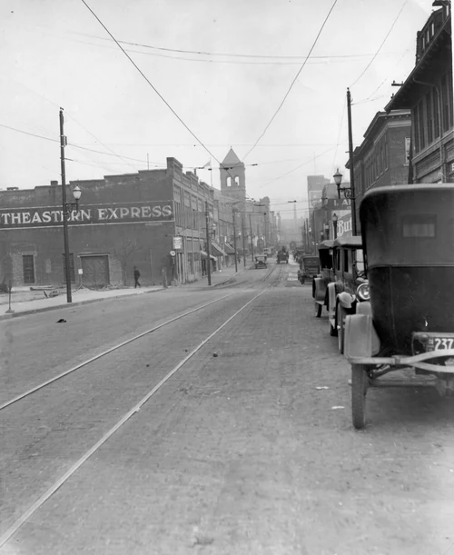 Patton Avenue towards Square from Otis Street, Asheville NC 1925