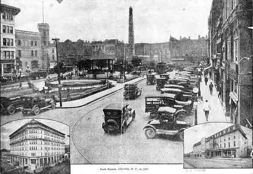 Pack Square, Asheville NC in 1923
